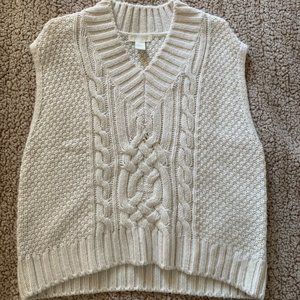 H&M Chunky Cable Knit Vest